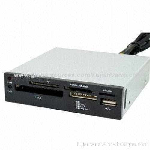 5-slot USB2.0 Internal Card Reader, 3.5 Inches, Supports SD/XD/MS/CF/T-flash